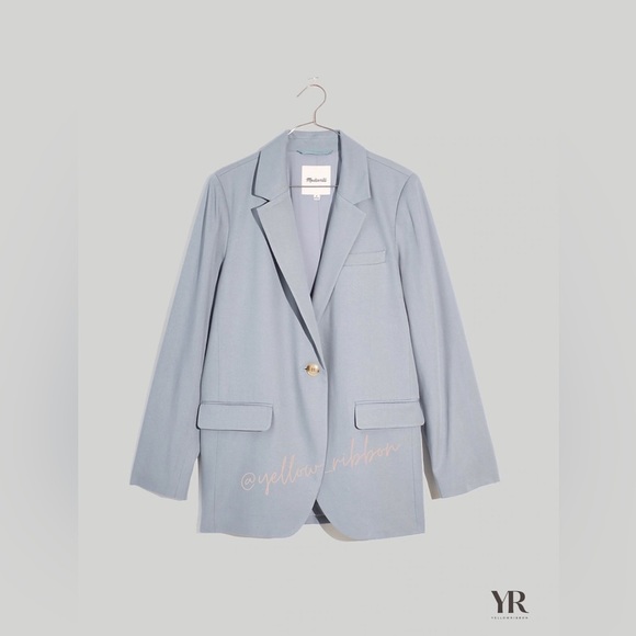 🆕 Madewell Larsen Blazer in Drapeweave - Picture 2 of 6